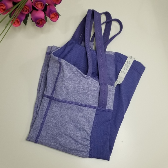 Lululemon athletica purple tank top built-in bra - Picture 2 of 5
